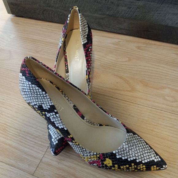 Nine West Multi Snakeskin Heels - Picture 2 of 3